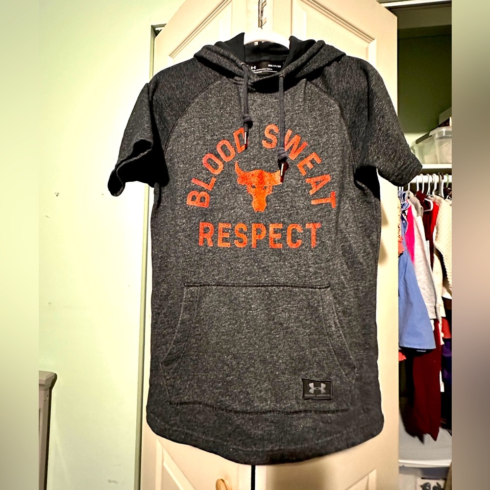Short sleeve men hoodie
